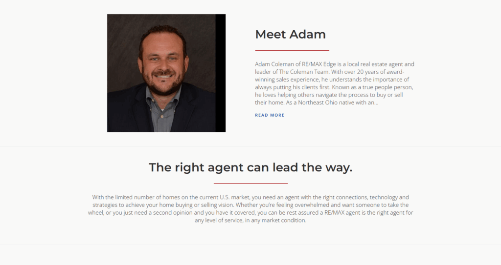 Adam Coleman Realtor Bio